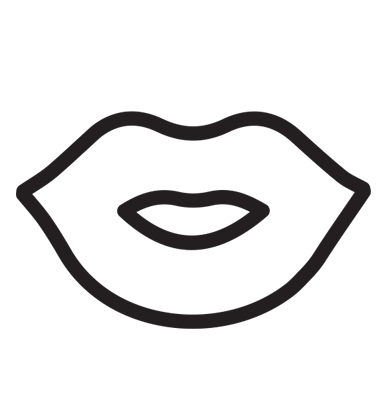 lips sketch outline