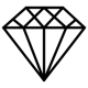 diamond black outline