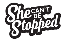 She Can't Be Stopped Logo Isolated